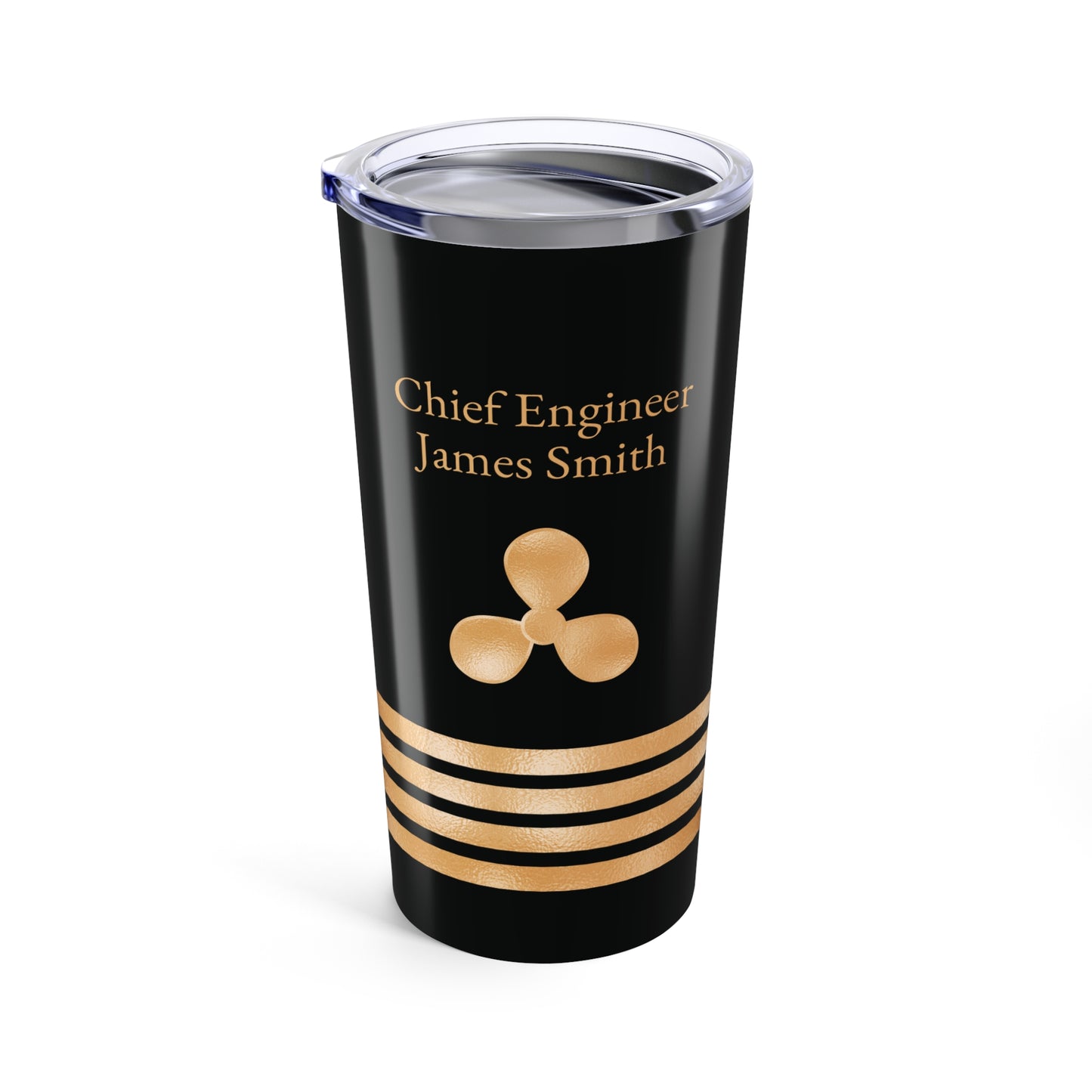 Nautical Chief Engineer Insignia Tumbler