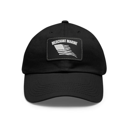 Merchant Marine Dad Hat with Leather Patch