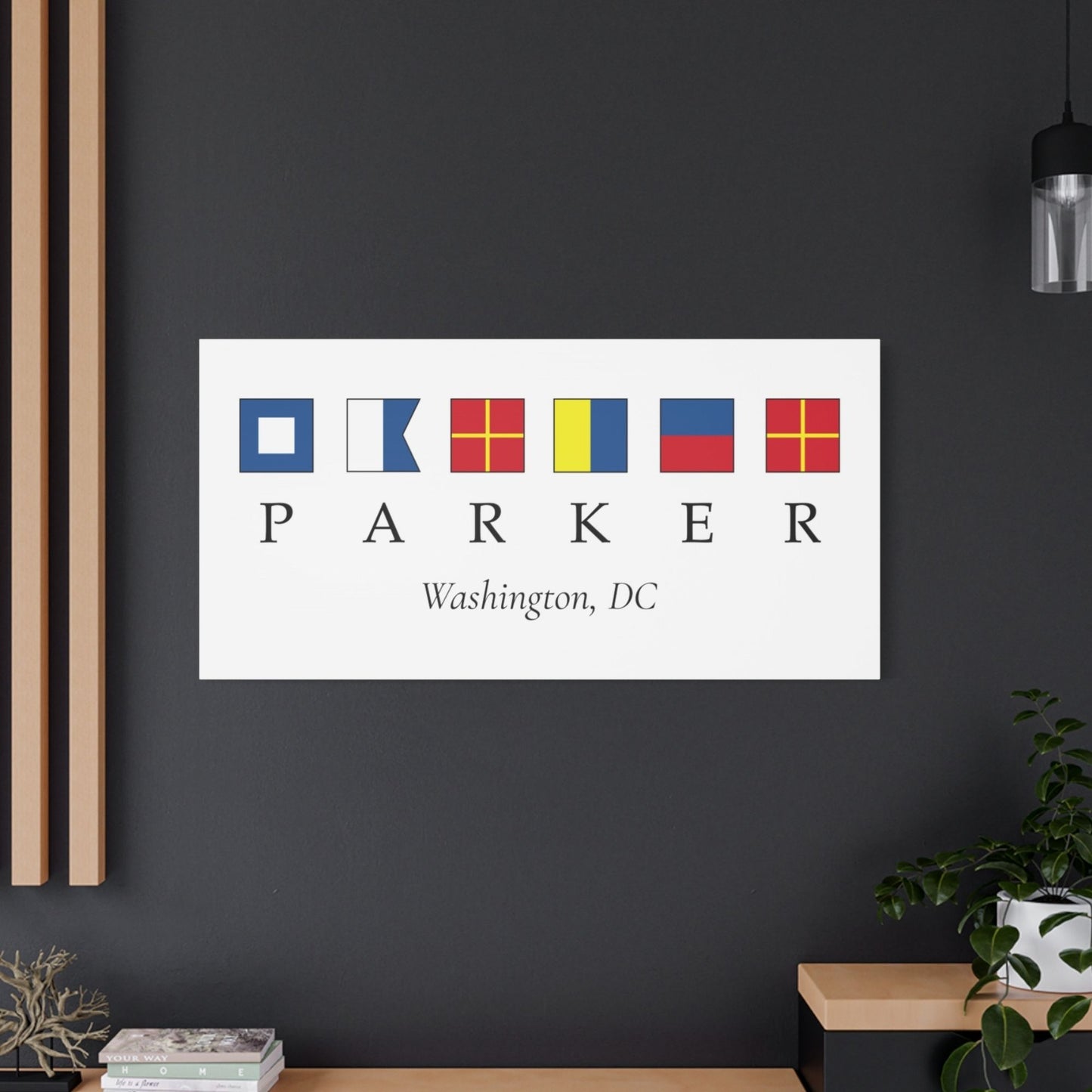 Personalized Nautical Signal Flag Canvas