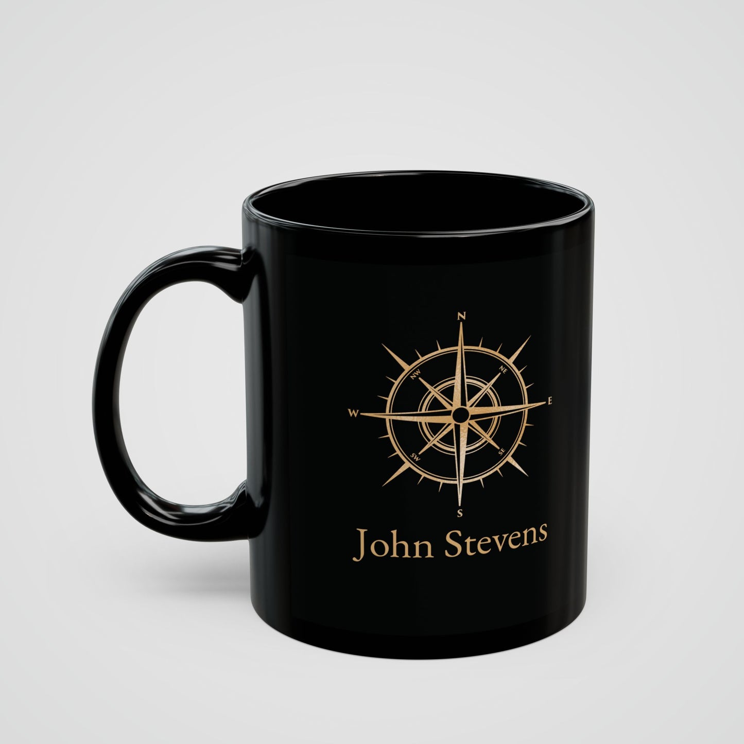 Personalized Mug with Nautical Compass