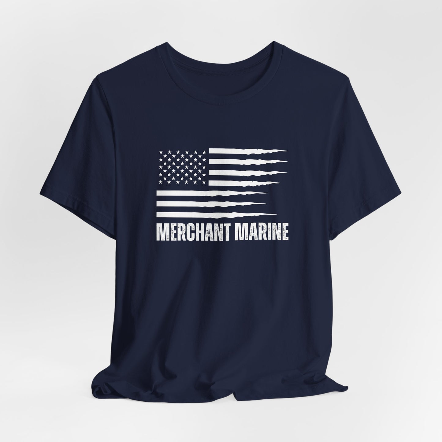 Merchant Marine T-Shirt with American Flag