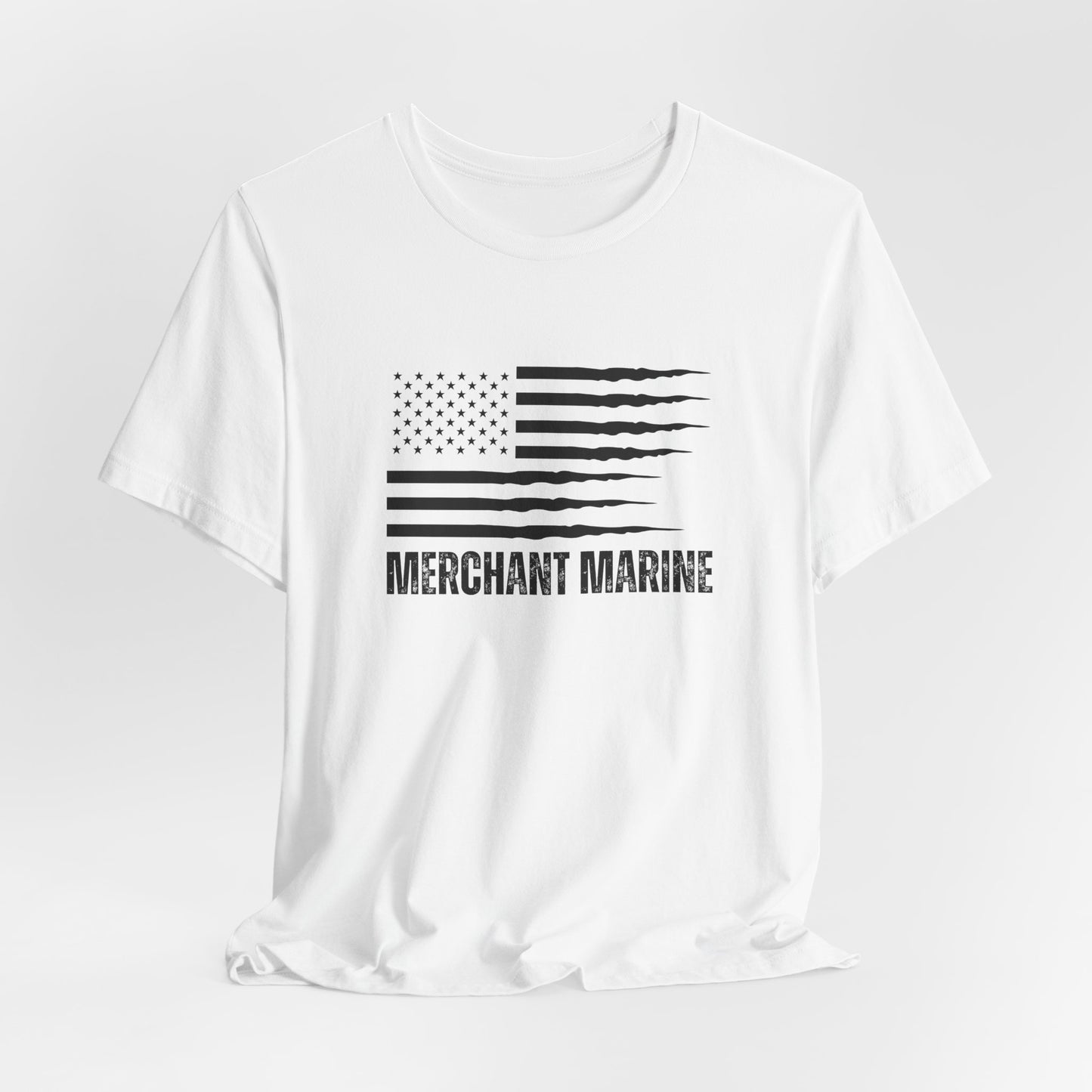 Merchant Marine T-Shirt with American Flag