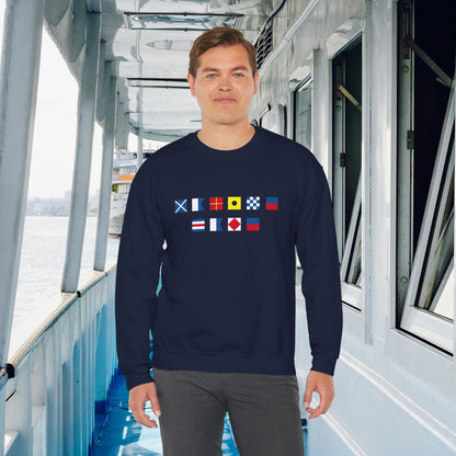 Personalized Nautical Flags Sweatshirt