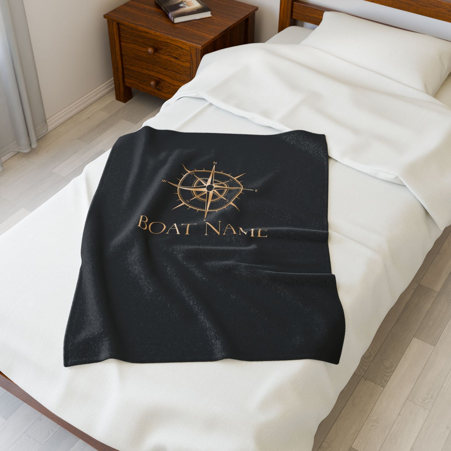 Gold Compass Boat Blanket