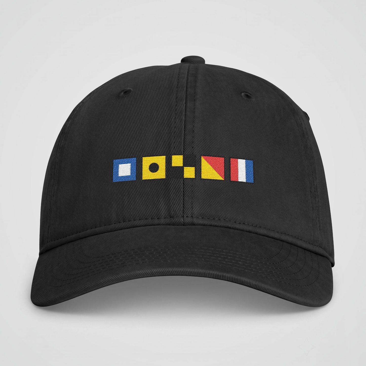 Personalized Nautical Flags Coastal Washed Cap