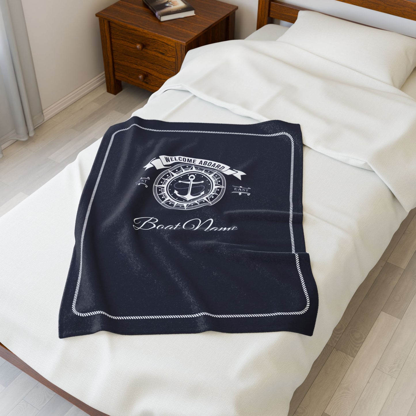 Velveteen Plush Blanket for Boats & Yachts