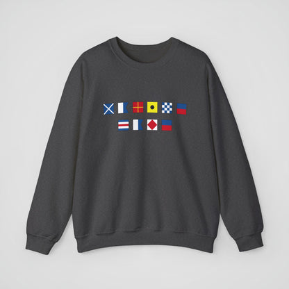 Personalized Nautical Flags Sweatshirt