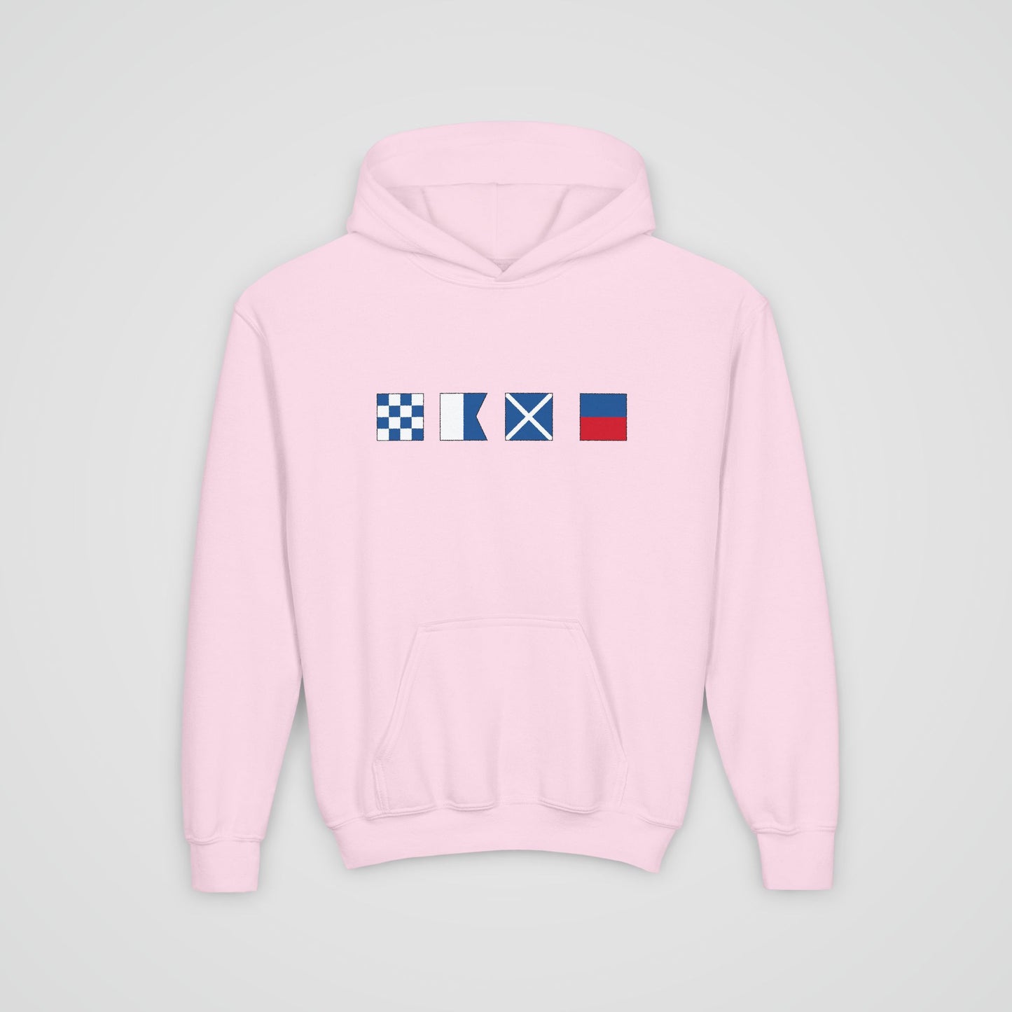 Nautical Flags Hooded Sweatshirt for Kids & Teens