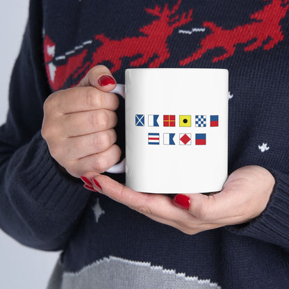 Nautical Flags Ceramic Mug 11oz