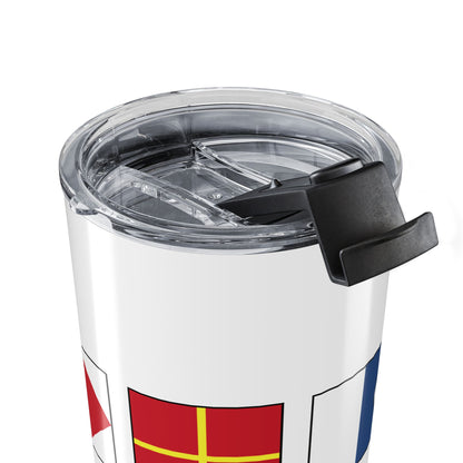 Personalized Nautical Flags Tumbler, 20oz Stainless Steel