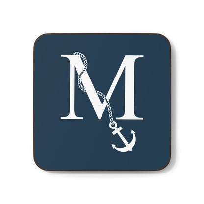Blue Nautical Monogram Coasters (set of 4)