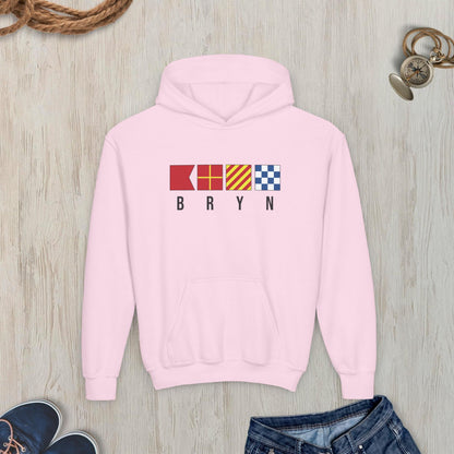Nautical Signal Flags Youth Hoodie
