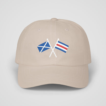 Personalized Crossed Nautical Flag Dad Hat