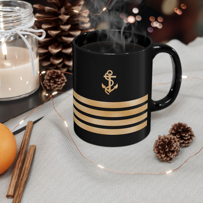 Black Mug with Captain Insignia