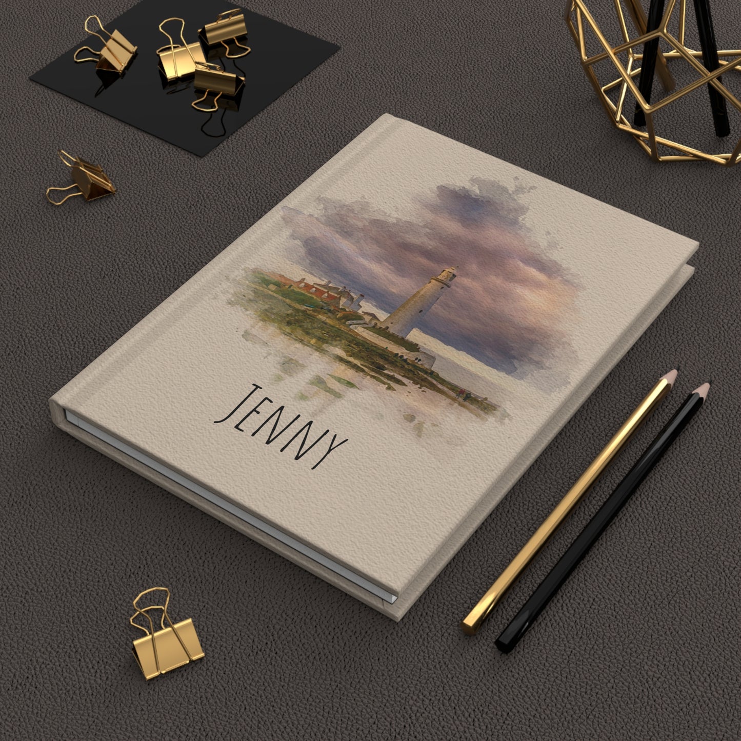Personal Journal with Lighthouse and custom name