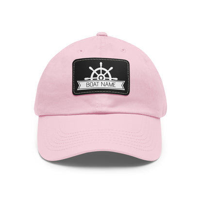 Personalized Dad Hat with Boat Name