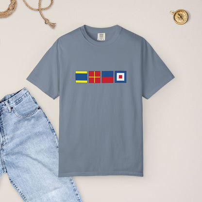 Personalized Nautical Flags T-Shir - Comfort Colors® Tee