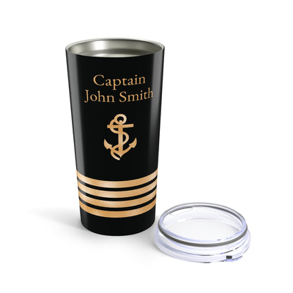 Ringneck tumbler with Ship Captain Insignia