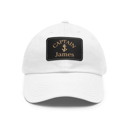 Gold Anchor Dad Hat for Captain or First Mate
