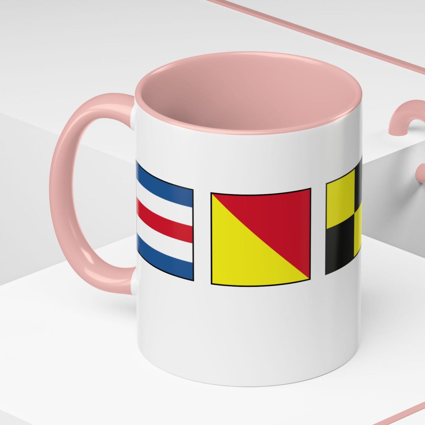 Nautical Flags Accent Mug