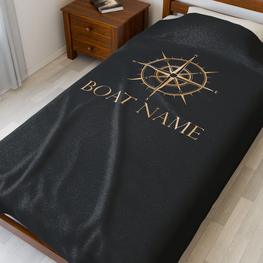 Gold Compass Boat Blanket