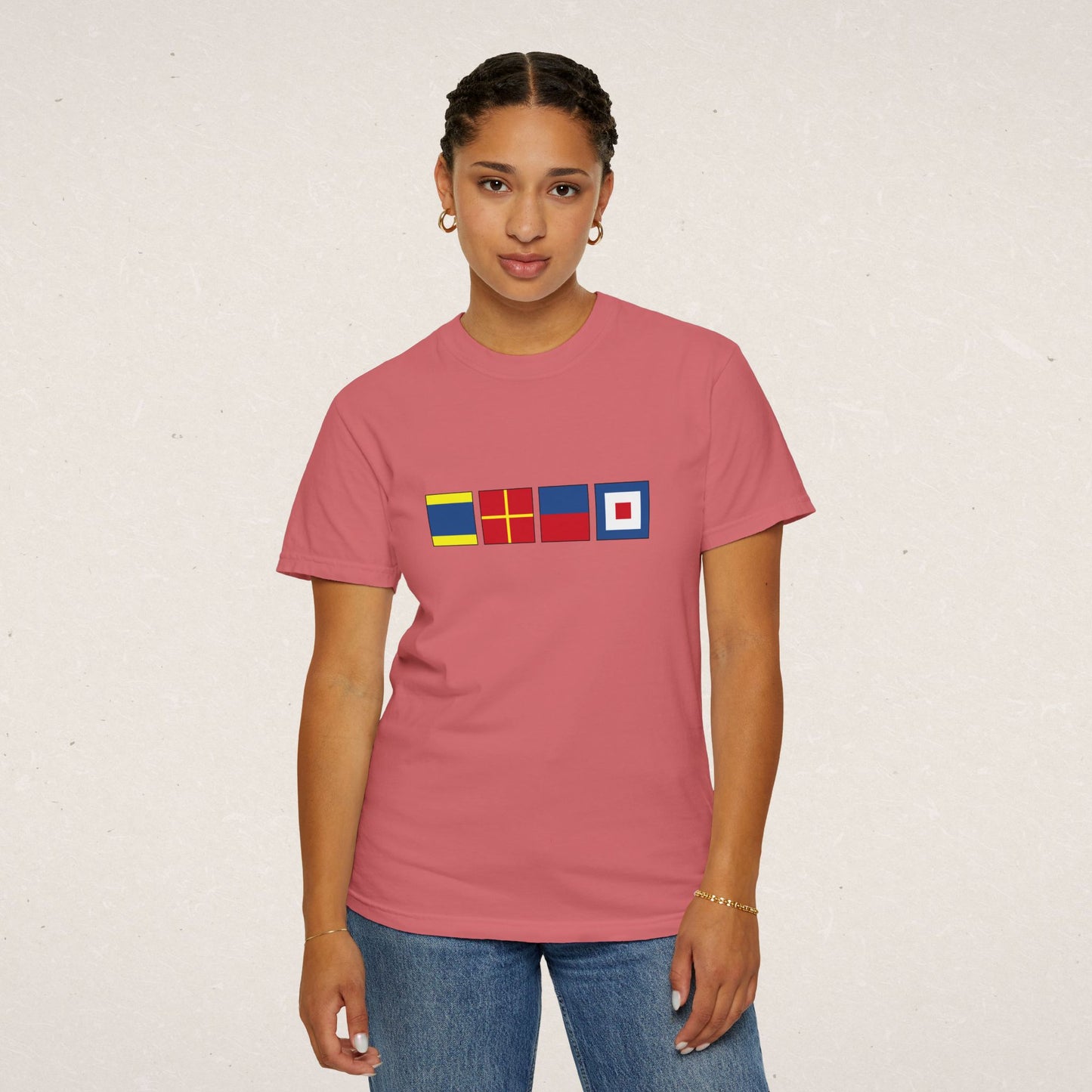 Personalized Nautical Flags T-Shir - Comfort Colors® Tee
