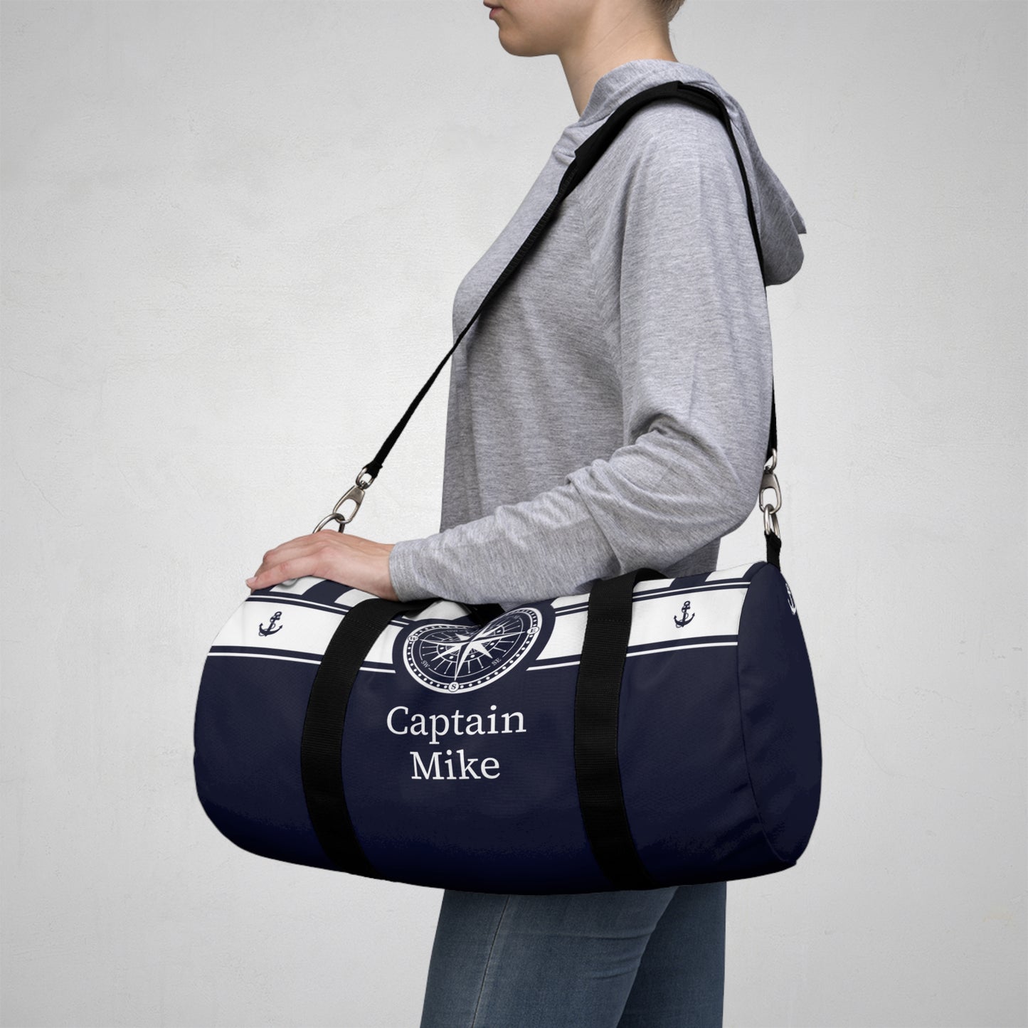Nautical Compass Duffel Bag – Durable Sports & Travel Bag