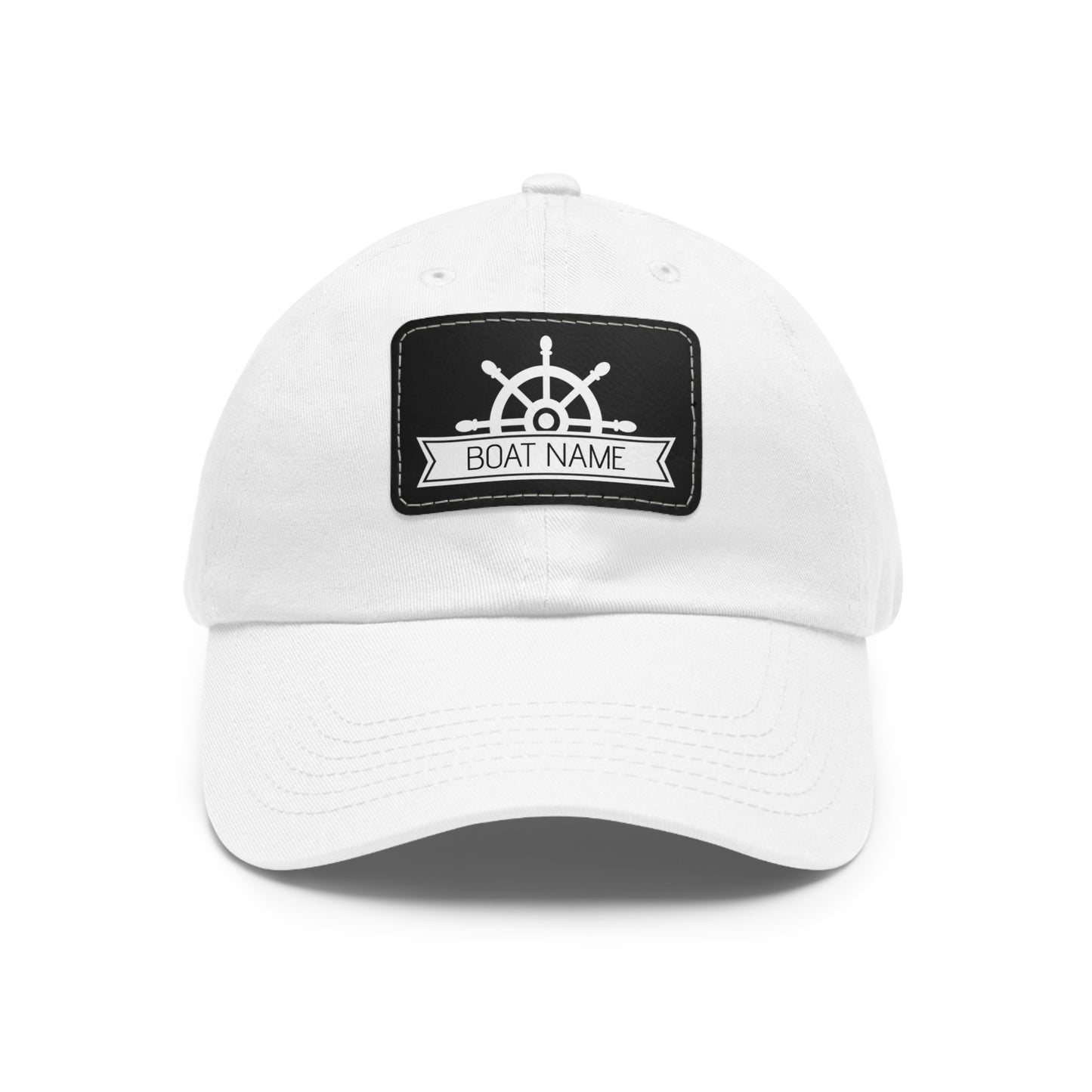 Personalized Dad Hat with Boat Name
