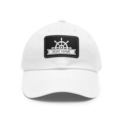 Personalized Dad Hat with Boat Name