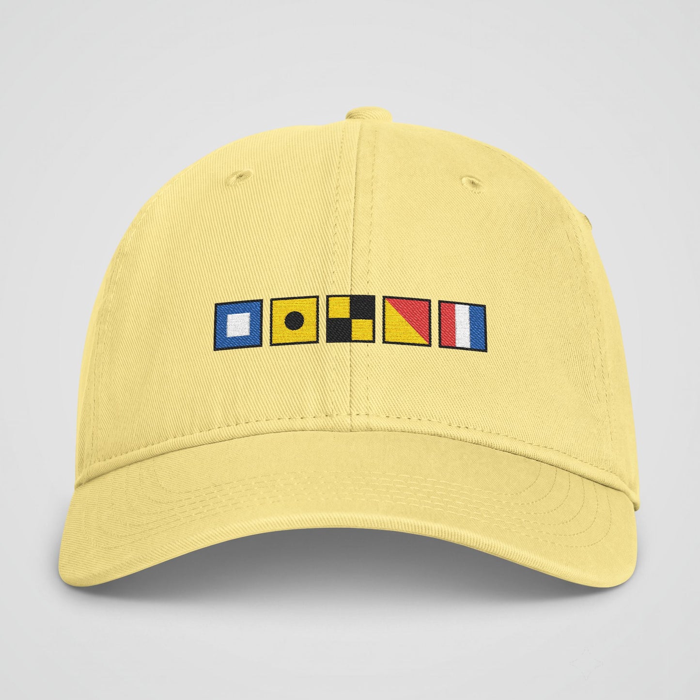 Personalized Nautical Flags Coastal Washed Cap