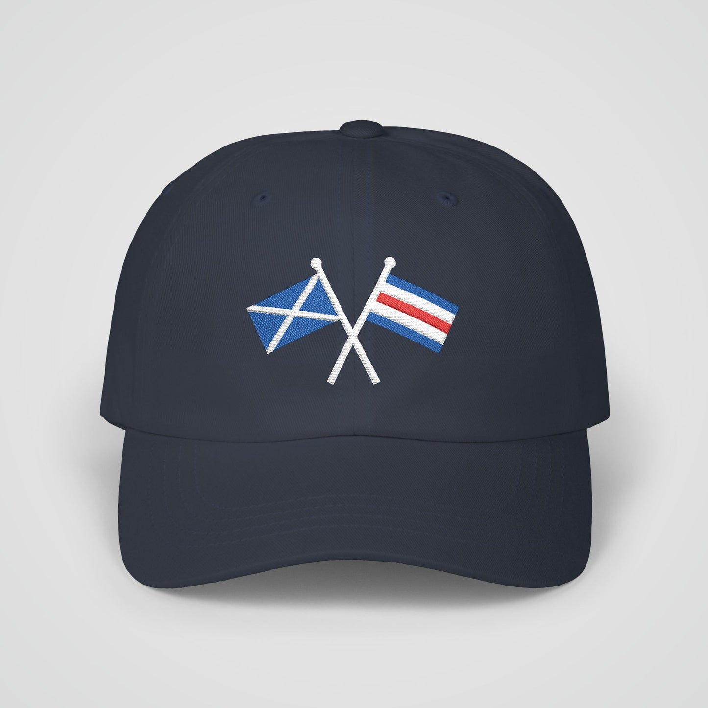 Personalized Crossed Nautical Flag Dad Hat