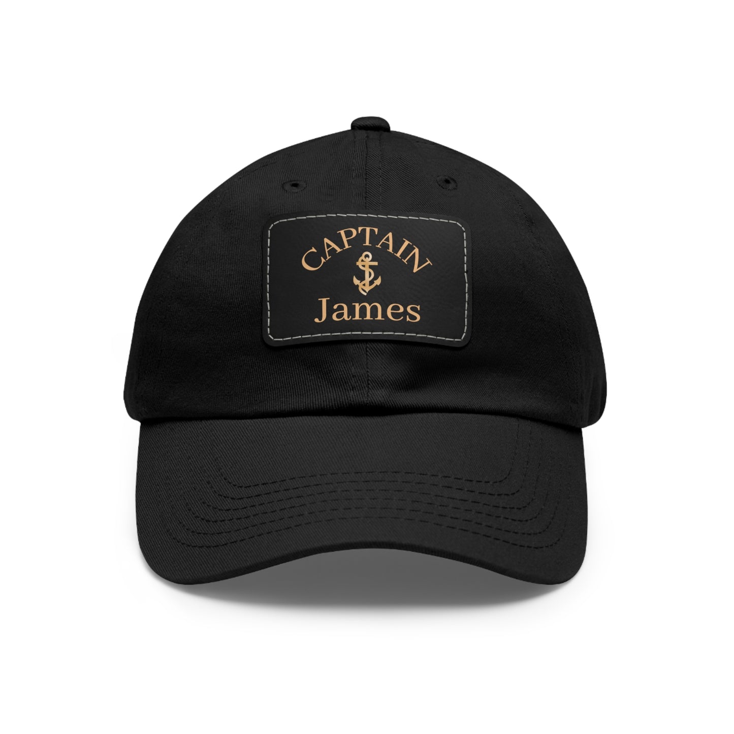 Gold Anchor Dad Hat for Captain or First Mate