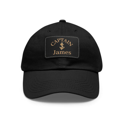 Gold Anchor Dad Hat for Captain or First Mate
