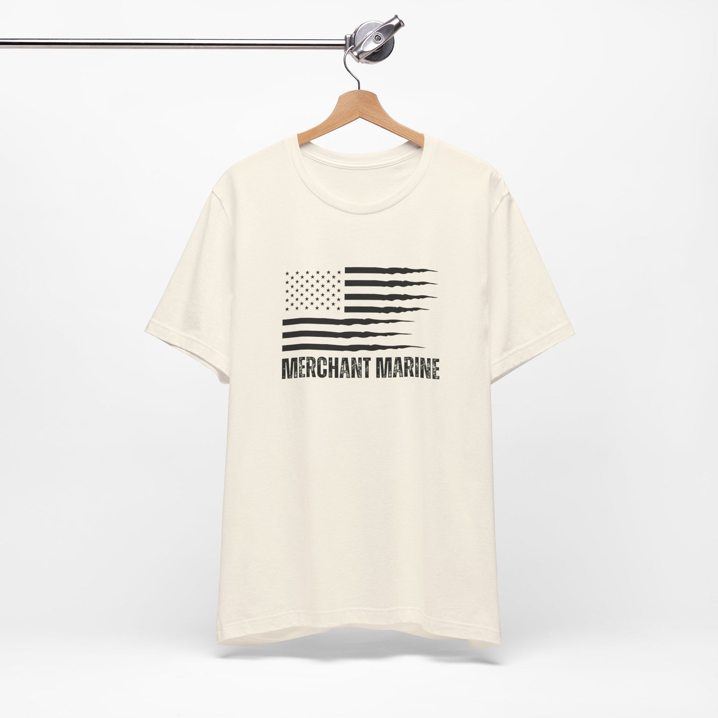 Merchant Marine T-Shirt with American Flag