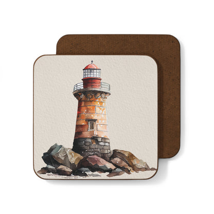Lighthouse Coaster - Set of 4 (Hardboard Back)