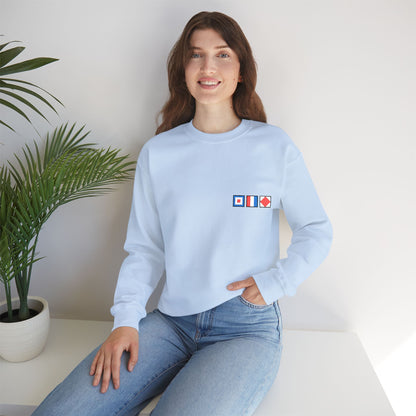 Personalized Embroidered Nautical Flag Sweatshirt