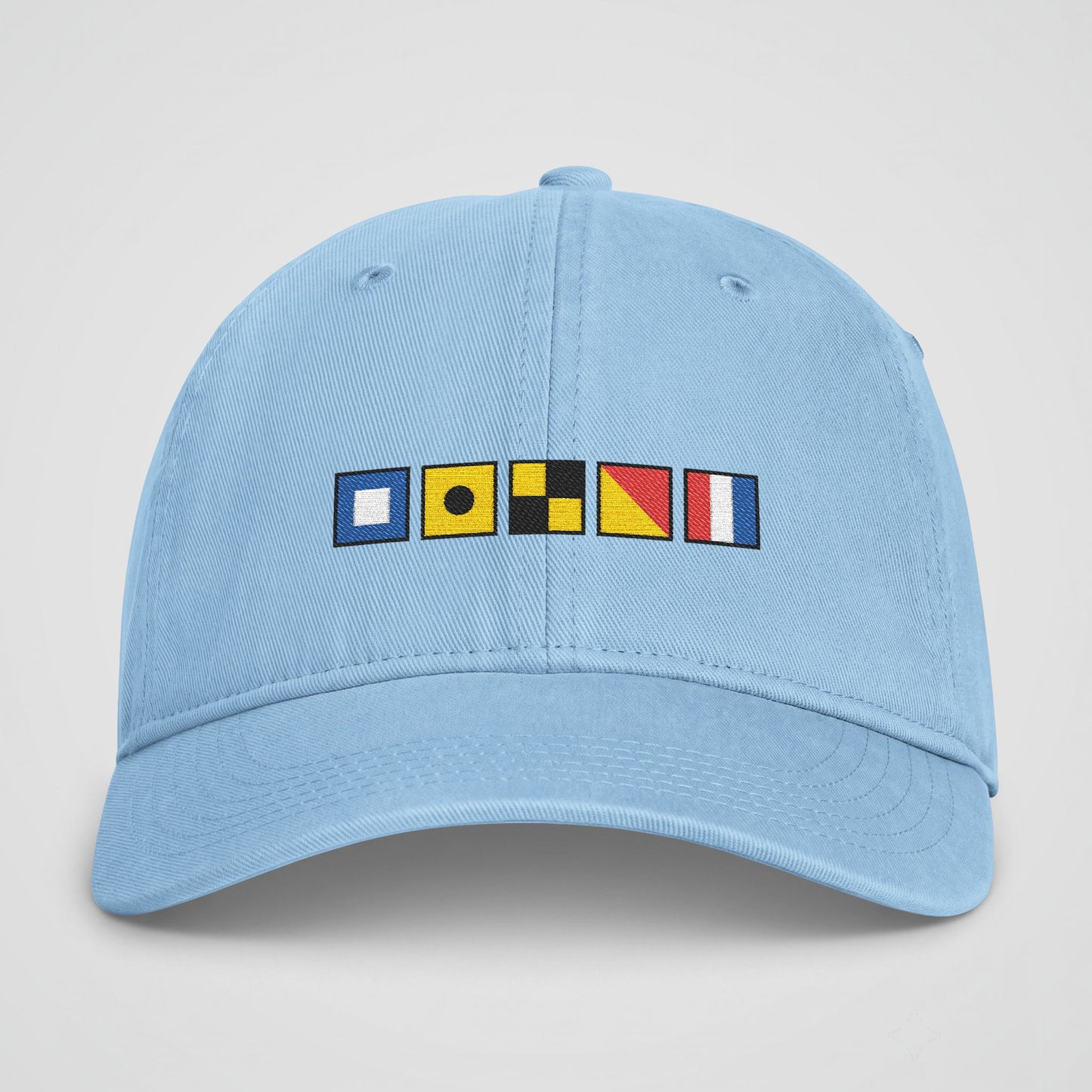 Personalized Nautical Flags Coastal Washed Cap