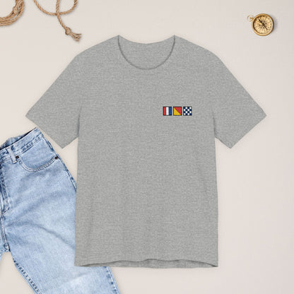 Nautical Flag Embroidered T-Shirt