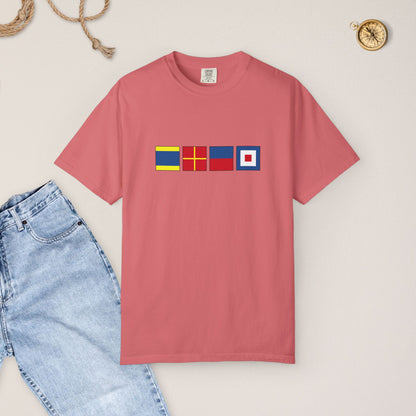 Personalized Nautical Flags T-Shir - Comfort Colors® Tee