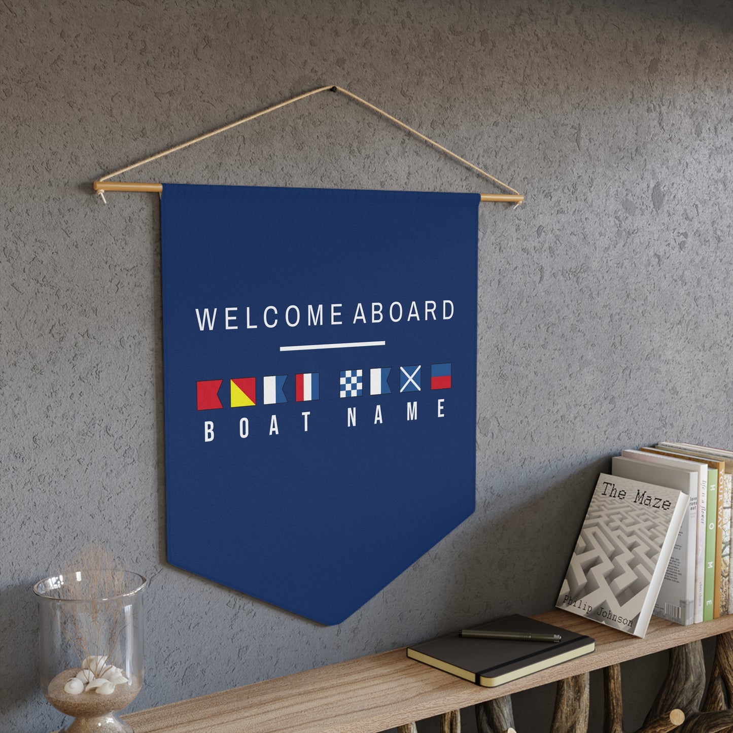 Nautical Flags Pennant – Personalized Boat or Coastal Decor