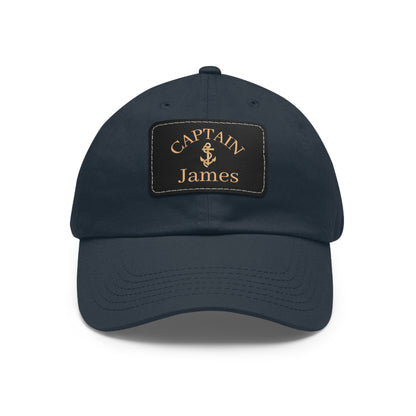 Gold Anchor Dad Hat for Captain or First Mate