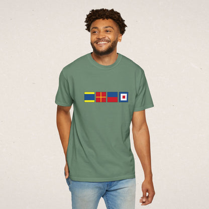 Personalized Nautical Flags T-Shir - Comfort Colors® Tee