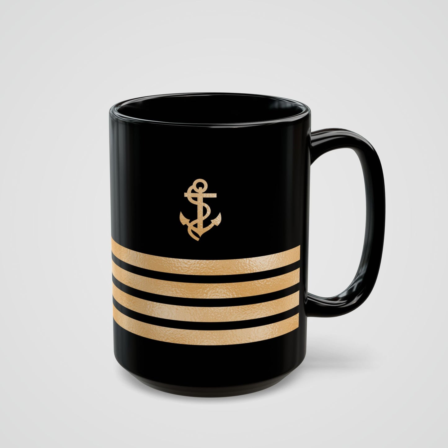 Black Mug with Captain Insignia