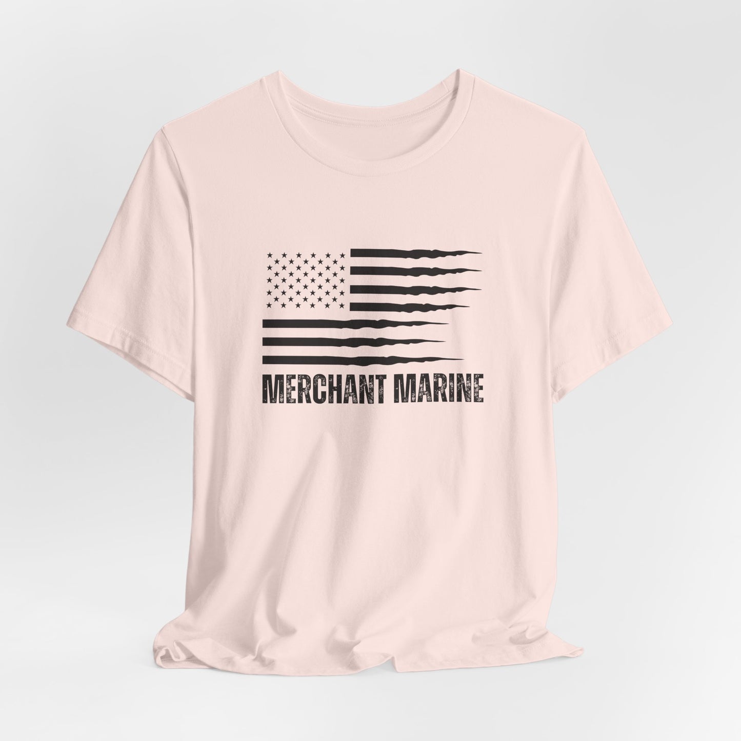 Merchant Marine T-Shirt with American Flag