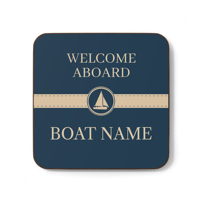 Boat Name Coaster - Sailboat (Set of 4)