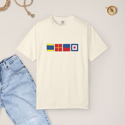 Personalized Nautical Flags T-Shir - Comfort Colors® Tee