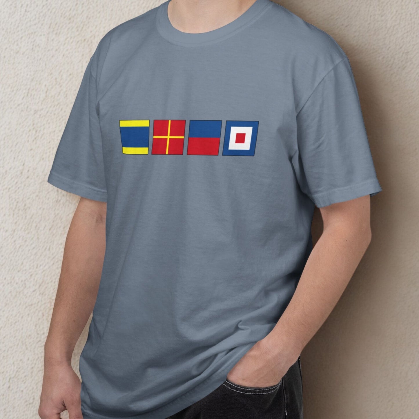 Personalized Nautical Flags T-Shir - Comfort Colors® Tee