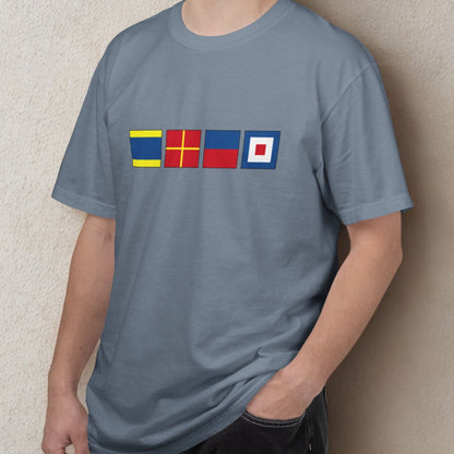 Personalized Nautical Flags T-Shir - Comfort Colors® Tee