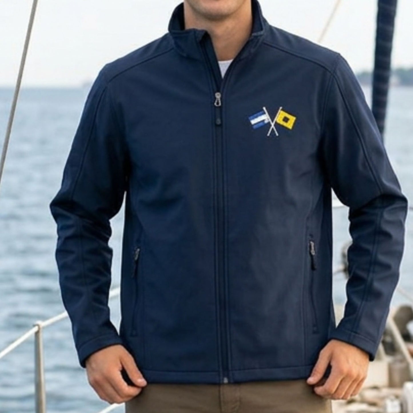 Personalized Nautical Flags Soft Shell Jacket