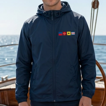 Personalized Nautical Flag Windbreaker Jacket